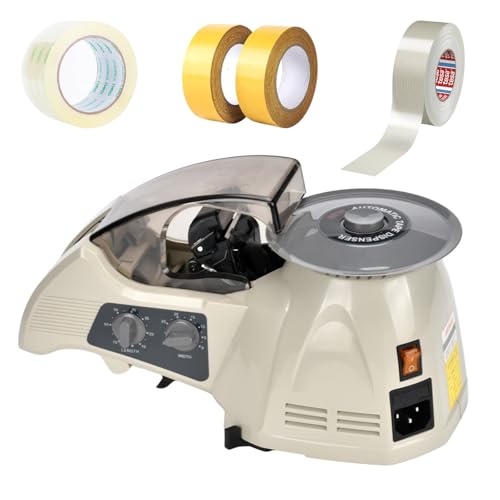 Disc Tape Dispenser, Cutting Length 10~60Mm, Tape Width 5~25Mm,Tape Roll Outer Diameter 150mm, for Office Warehouse Home Packaging