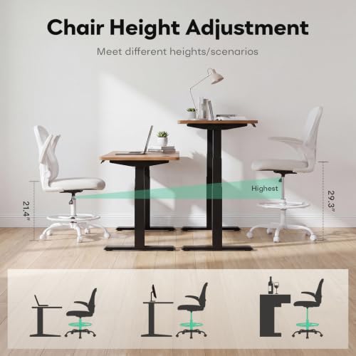 Sucrever Ergonomic Drafting Chair, Tall Office Chair for Standing Desk