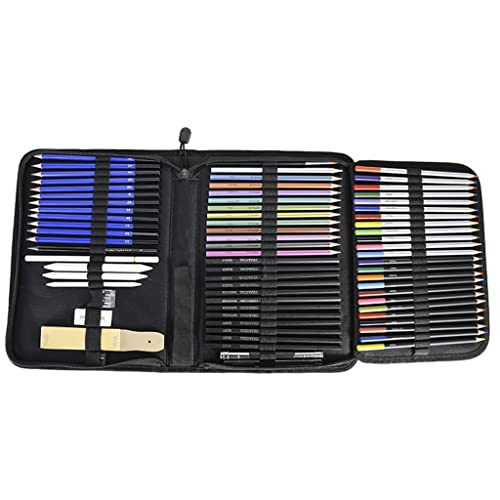 ZYQHMY 72-Piece Color Sketch Pencil Drawing Set Drawing Art Supplies Colored Pencil Set With Art Supplies Adult Full Set