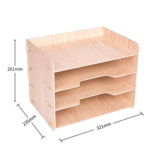 GVRMLDF File Manager - 4 Tier Desk Organizer and Storage for Students School & Office Supplies Holder for Desktop