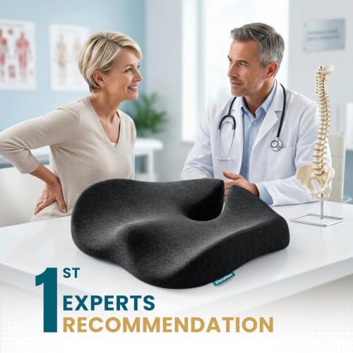 Seat Cushions for Office Chairs, Sciatica Pain Relief Cushion for Tailbone