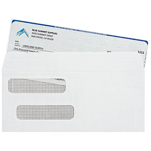 Blue Summit Supplies 2500 Blank Check Stock, 3 Part, Letter, Bulk