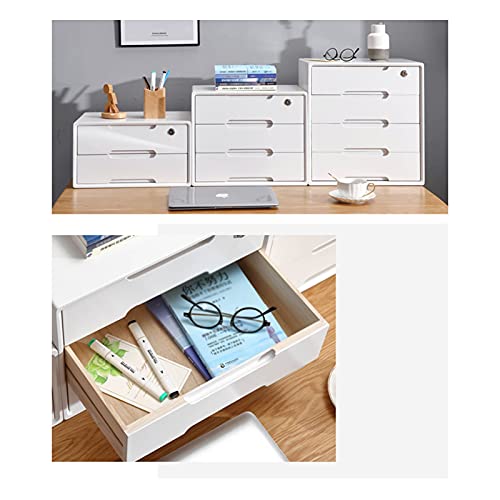 ZXFF Data File Cabinet, Office Desktop Storage Box, Shelf Data Rack, Solid Wood 4-Layer Storage Box, Can Store A4 Paper, Documents and Documents (Color : B, Size : 30×39×40.5cm)