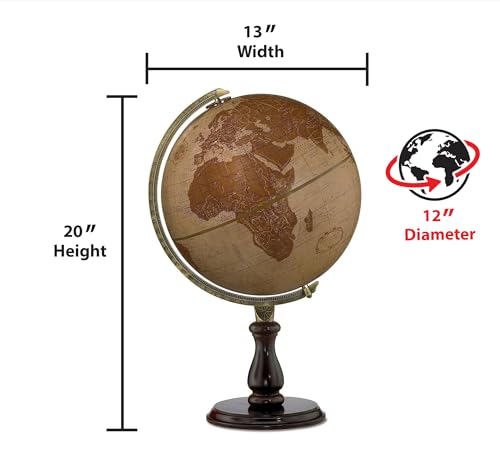Replogle Globes 35522 Leather Expedition Globe, Small
