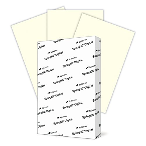 Springhill 11” x 17” Cream Copy Paper, 24lb Bond/60lb Text, 89gsm – Colored Printer Paper with Smooth Finish – Versatile and Flexible Computer Paper – 024046R, 500 Sheets (1 Ream)