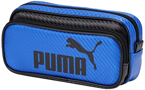 クツワ Kutsuwa Puma Pencil Case, Color Carbon W, Blue, 787PMBL
