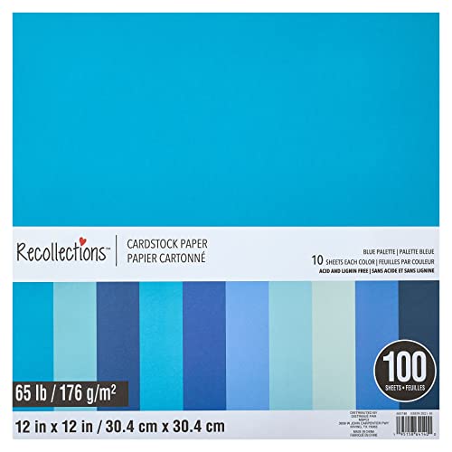 Recollections 900 Sheets Essentials 12" x 12" Cardstock Paper Pad - Acid Free Paper for Scrapbooks, Invitations, Greeting Cards, and Arts & Crafts - Bulk Pack