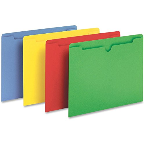 Pendaflex Colored File Jackets, Reinforced Tab, Flat, Letter Size, Assorted Colors (B3010DTAST), 100 Jackets Per Box