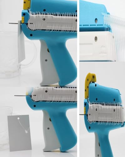 XIVUIFOI Clothing Tagging Gun, Snap Lock Fastener for Retail Labels | Attaches Hang Tags in About 2 Seconds Without Standard Barbs; Suitable for Clothing, Bags