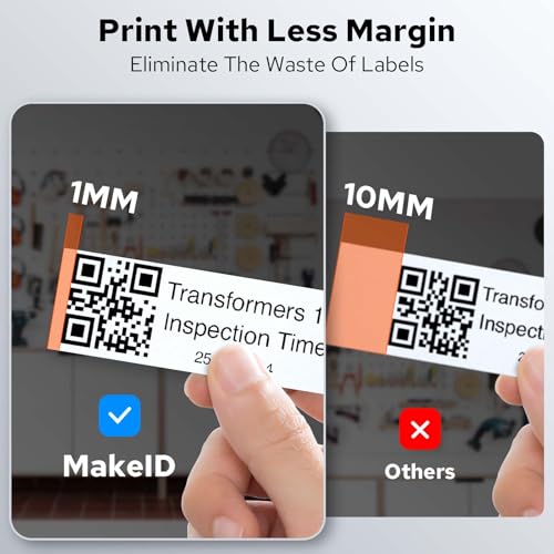 Makeid P31S Industrial Label Maker with 3 Cartridges & Hard Case Bundle