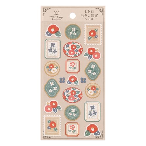 WANOWA Retro Modern Sticker Seal - Camellia