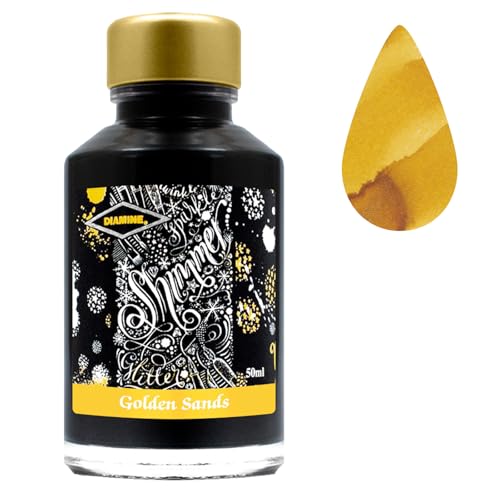 Diamine Christmas Colletion Ink Bottles 50ml with Sparkly Shimmer/Glitter Ink - Perfect Gift for Colleagues, Family & Friends Stationery Lovers! (Summer Collection)