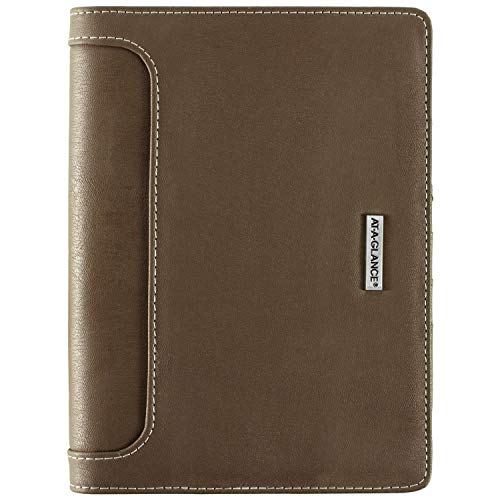 AT-A-Glance Day Runner Harrison Phone and Address Book, Directory, 5-1/2" x 8-1/2", Size 4, Brown (1124-0286)