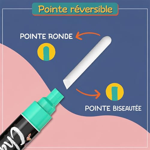 Chalkola Erasable Liquid Chalk Markers (30 Pack 6mm) - Car Window Markers