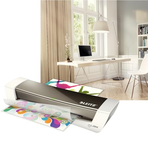 Leitz iLAM Thermal Laminator, 9.5" Laminating Machine, Use with 3 Mil and 5 Mil, Fully Heats in 3 Minutes, Home Office (WSM301040)