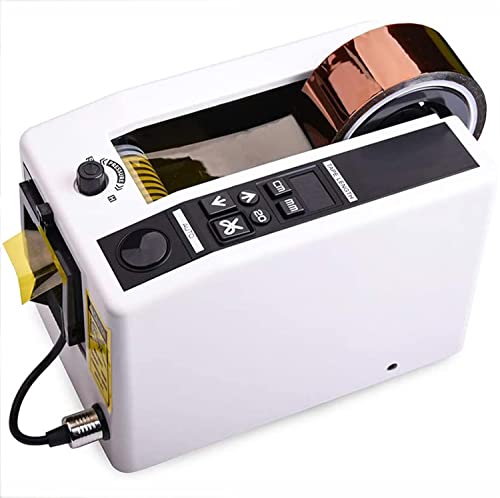 KJLYLPP Manual/Automatic Tape Dispenser, 20-999mm Cutting Length, 8-50mm Tape Width, Electric Adhesive Tape Cutting Machine, Packaging Tape Dispenser, for Home
