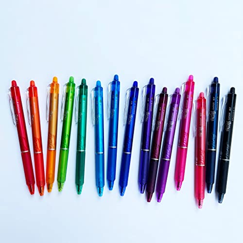 PILOT FriXion Clicker Gel Ink Pens 0.7mm, Assorted Colors, 36-Pack