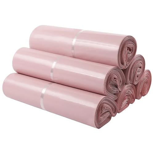 DJJSDMY Shipping Bags 50Pcs Double-Sided Pink Mail Bags Printed Packaging Envelopes with Self Seal Courier Storage Bags(38x52 cm)