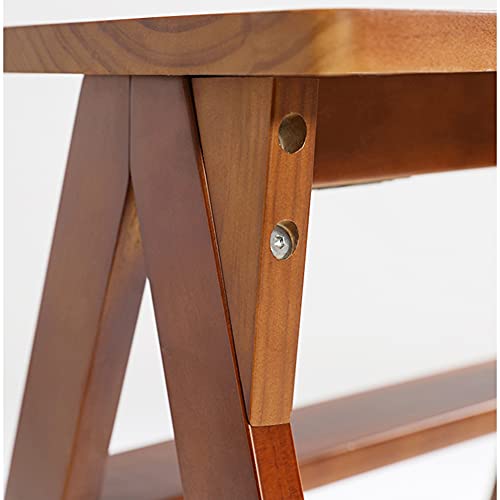 LumaGrove Folding Step Stool Step Stools Folding Stool for Adult/Seniors, Portable Wooden Step Ladder for Kitchen/b(White)