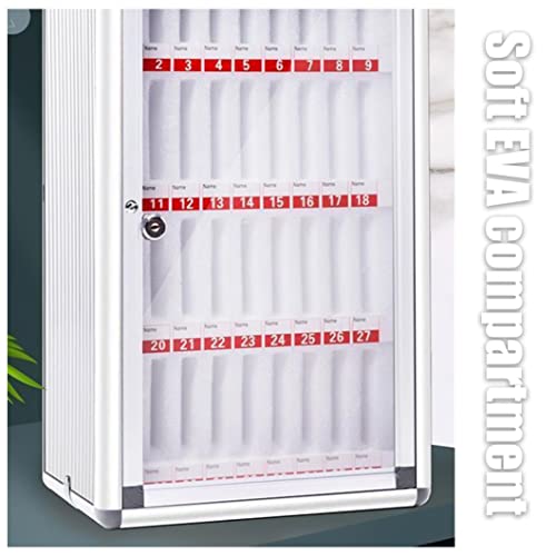 DFEDHF 48 Slots Mobile Phone Storage Cabinet, Lockable Wall Mounted Phone Safe Deposit Box, with Handle, Number & EVA Inner, for School, Factory, Examination0 (Onecolor-12)