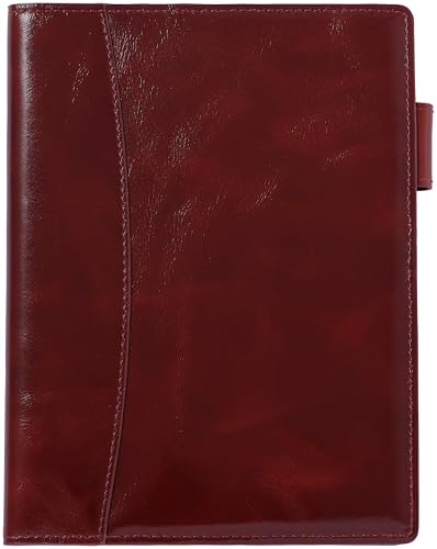 Franklin Planner Rustlus Leather 2 Organizer Cover B6 Burgundy 86800