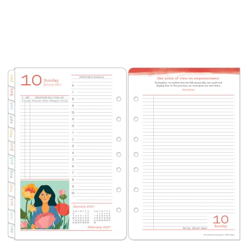FranklinCovey - Her Point of View Ring-Bound Planner Refill | Two Pages Per Day (Classic, Jul 2026 - Jun 2027)