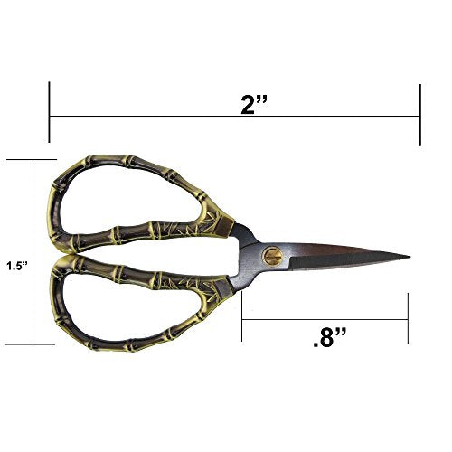 JubileeYarn Bamboo Stalk Embroidery Craft Scissors - Extra Small - 10 Pairs