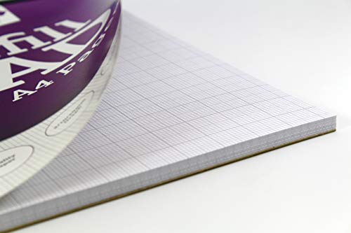 Silvine A4 Refill Pad, 75gsm, 80 sheets, 4 hole punched, Perforated, Multicolour [Pack of 6]