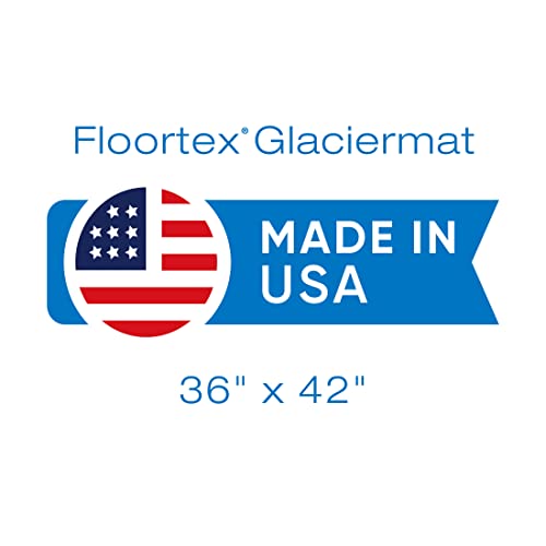 Floortex Glaciermat Carpet & Hard Floor Chair Mat, 36" x 42", Crystal Clear Glass (FC123642EG)