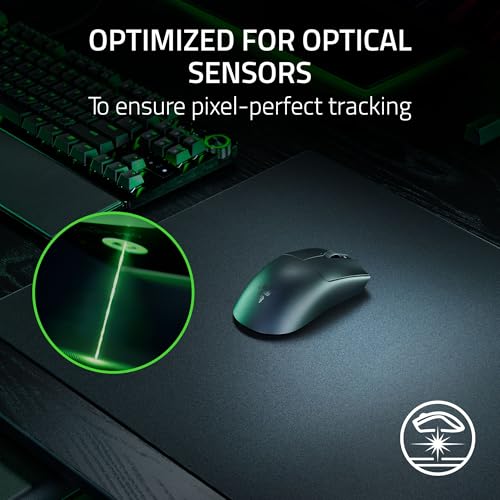 Razer Atlas Pro, Tempered Glass Gaming Mouse Mat, Ultra-Thin 1.9mm, Black
