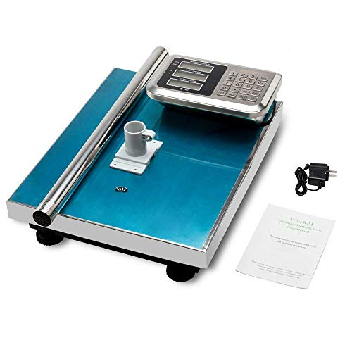 300KG/661lbs Weight Electronic Platform Scale,Stainless Steel High-Definition LCD Display,Digital Floor Heavy Duty Folding Scales,Perfect for Luggage Package Price Computing Postal Shipping Mailing