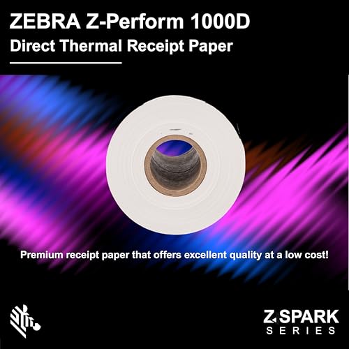 Zebra 1000D Direct Thermal Receipt Paper | 4" | 2.4mil