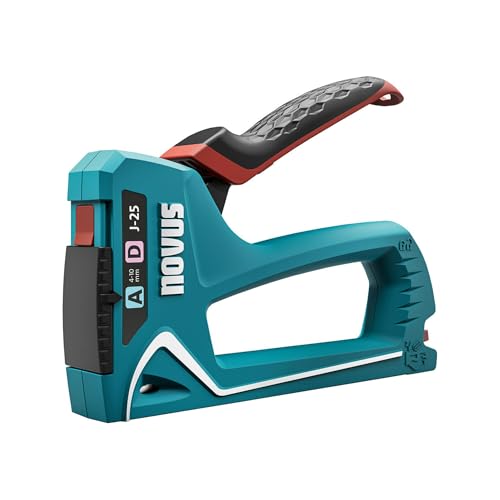 Novus J-25 Manual Stapler for Thin Wire and Flat Wire Staples 4-10mm & G&H Stapler Hammer Stapler, Professional Stapler Gun, 030-0468