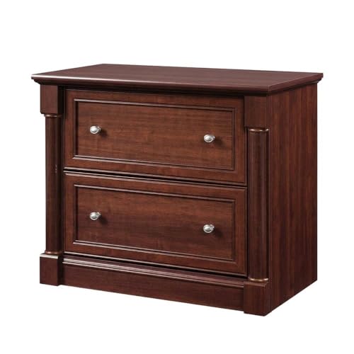 Bison office File Cabinet with Select Cherry Finish, Laminated Lateral Files, Durable Construction, Modern Design, Ideal for Office Storage
