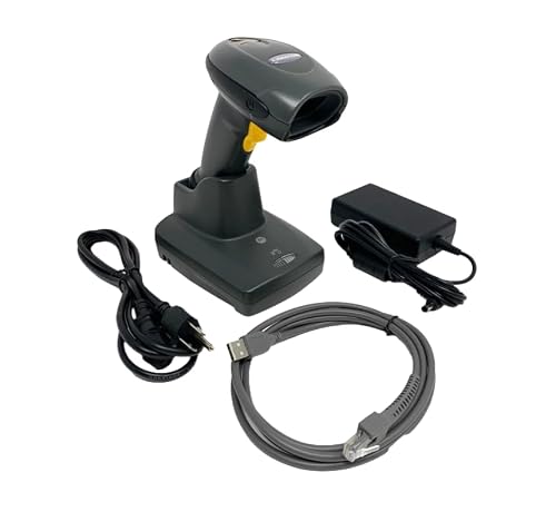 Symbol DS6878 Wireless 2D/1D/QR Code Barcode Scanner, Bluetooth to Cradle or Android/Windows/iOS Directly, Hands-Free Cradle Included (1D/2D/QR (Wireless))