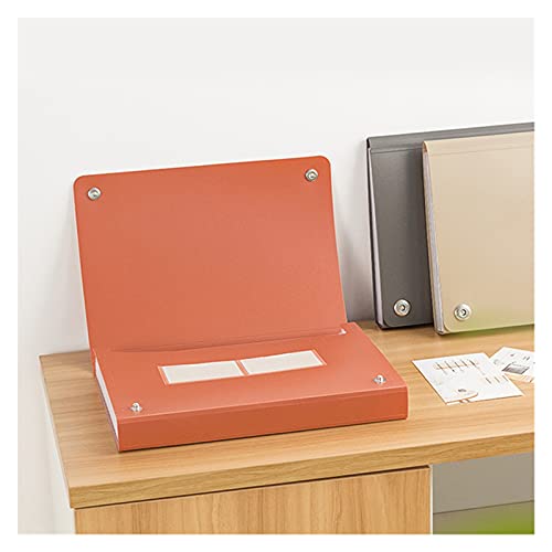 4CASILIJUN Loose Leaf File A4 Document Folder Expanding File Folder Organizer Binder School Office Accessories Bag Document Manager (Color: 4) (2)