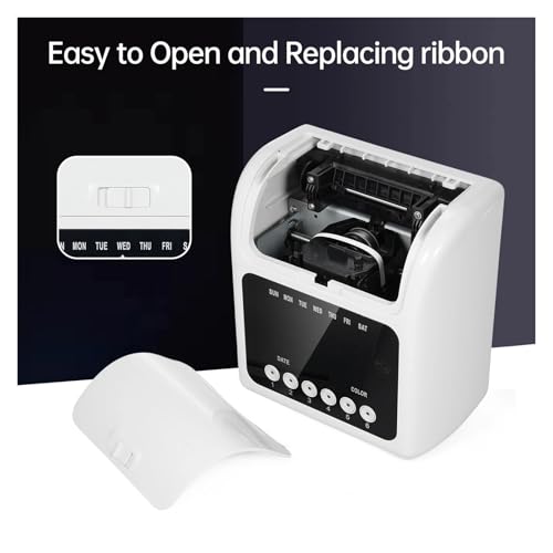 Electronic Time Clock with 100pcs Cards 2 Sided Monthly & Weekly and 2PCS Ink Ribbon Employee Attendance Machine with Multi-Language