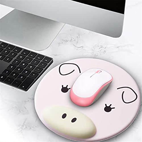 CDGTHYU 3D Pad with Wrist Rest Anti Slip Soft Silicone Cute Cartoon Mice Mat for Gaming PC Laptop