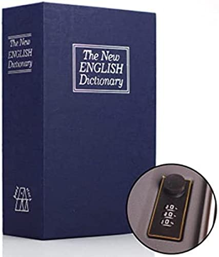 Book Safe, Diversion Safe with Combination Lock, Secret Hidden Safe for Home Office Lock Code Piggy Bank, Deto Metal Safe