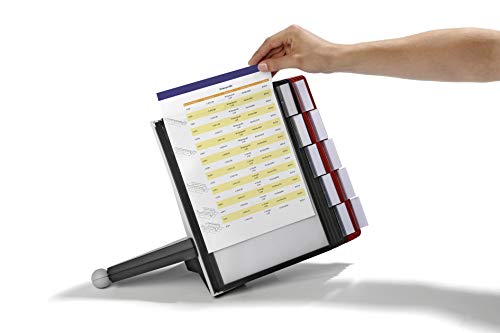 Durable Sherpa Desk Unit 10 Complete, 10 Panels - Black and Red