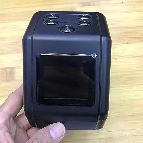 Slide Negative Scanner, with 2 in LCD Screen, Converts 135 110 126 and Super 8 Films, Slides, Negatives to Digital JPG Photos, Adjustable Brightness and Color