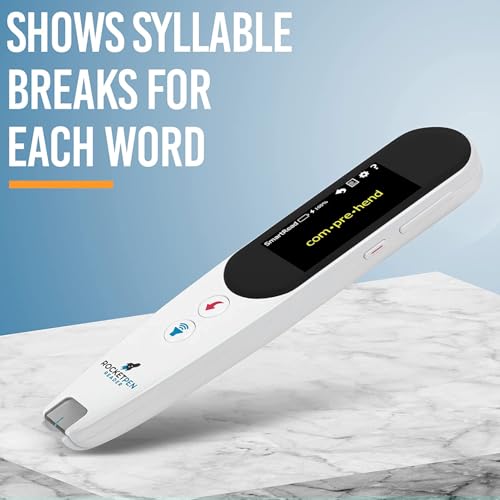 Rocket Pen Reading Tutor- Six Decoding Aids, Scans Any Surface