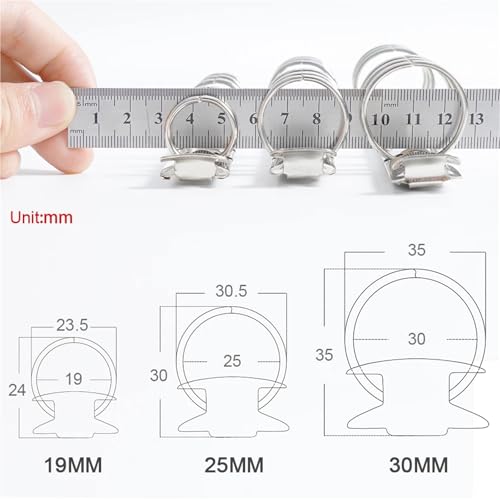 A6 Binder Rings 10pcs Metal Ring Binder Clips for Loose Leaf Notebook, Detachable A5 Personal A6 A7 Rings for Planner Accessories for Notebook(A8 Silver 15MM)