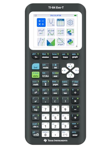 Texas Instruments TI-84 Evo-T Graphics Calculator, Black, Model 2026