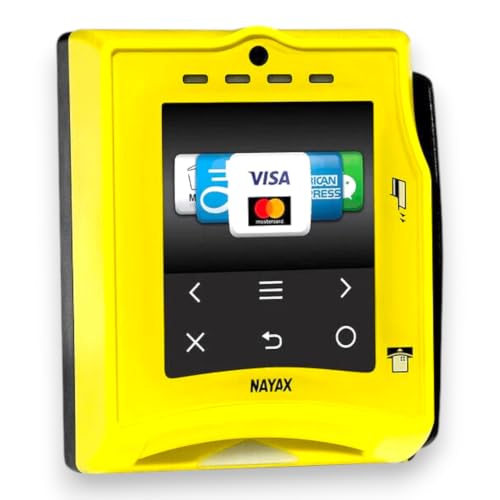 Nayax VPOS Touch Cashless Payment Reader – Credit Card, NFC & Mobile Wallet – MDB & Pulse Compatible – Vending, Arcade & Unattended Machines (Pulse Cable, Set of 4)