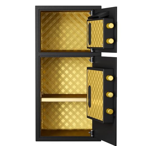 Dawn 6.0 Cubic Feet Large Double-Door Coin-Operated Digital Security Safe - Fireproof & Waterproof Bag Included, Hidden Code Function for Home, Office & Hotel Use