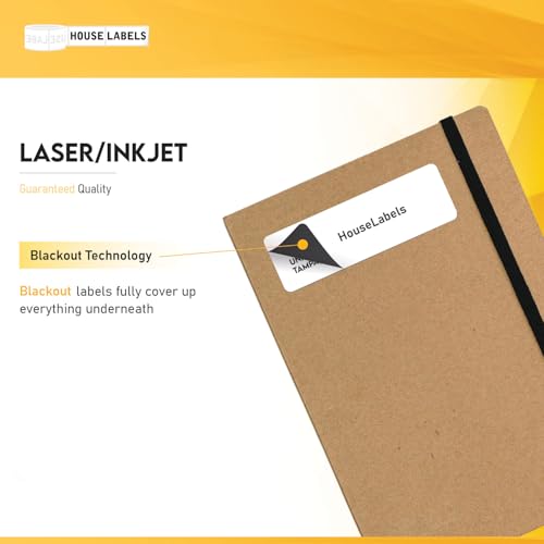 HouseLabels 80-up Address Labels (1/2" x 1-3/4") with Blackout Technology
