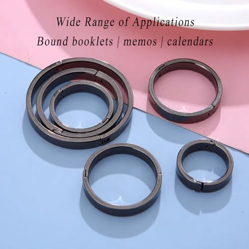 Binder Rings, 20Pcs Ring Binders, DIY Book Index Card Rings, Multifunctional Loose Leaf for Suitable for Schools(3.5cm)