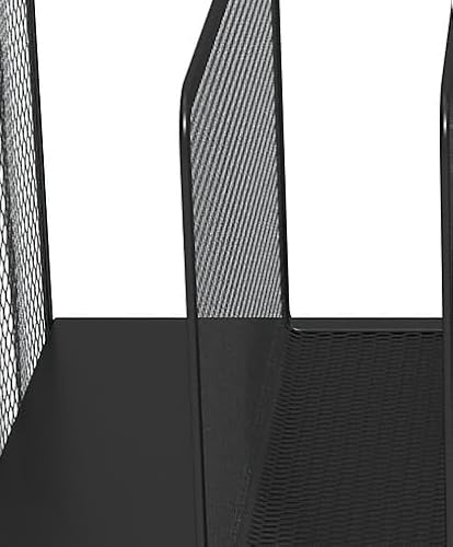 TRU RED Wire Mesh File Organizer, 7-Compartment, Matte Black