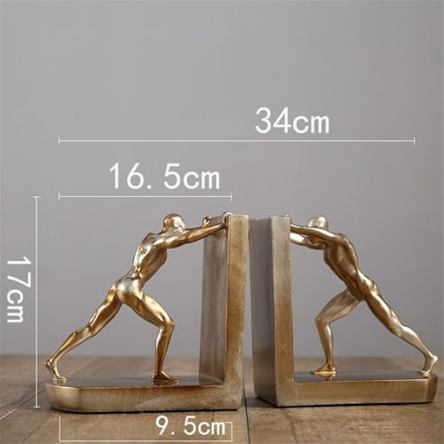 Book Organizer Heavy Duty Bookends Humanoid for Office Llibrary School Decorative